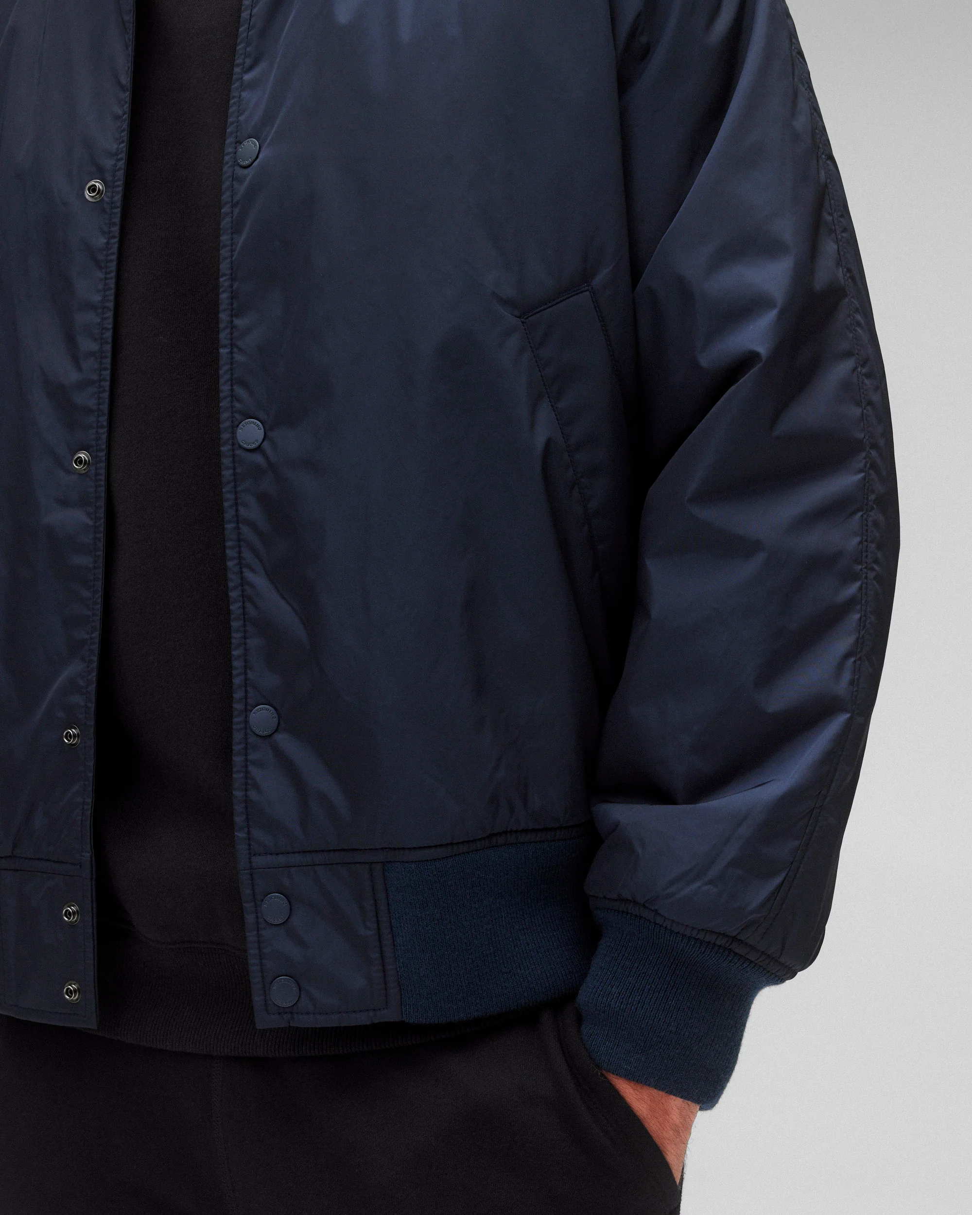 Econyl Satin Nylon Stadium Jacket - Image 7