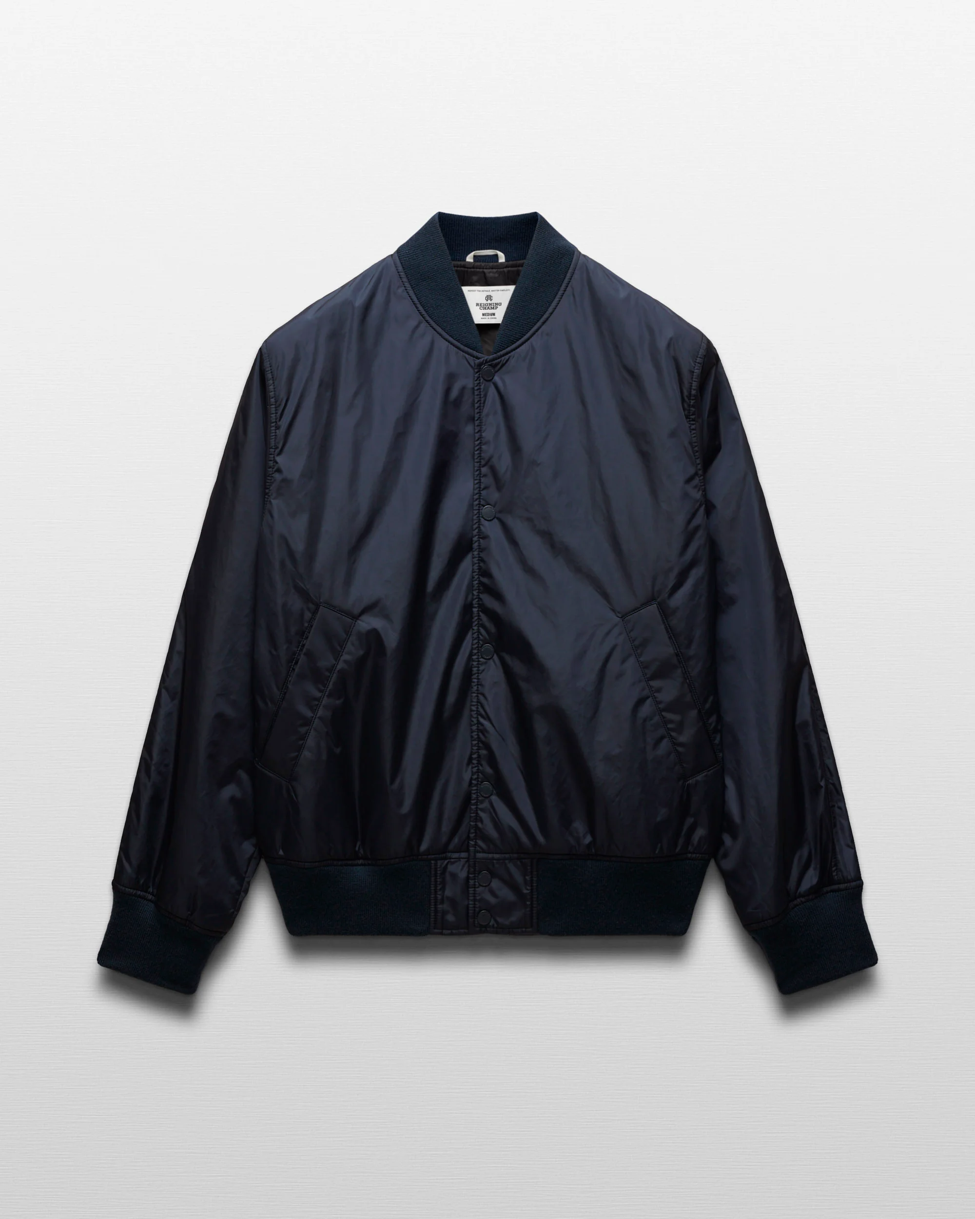 Econyl Satin Nylon Stadium Jacket - Image 8