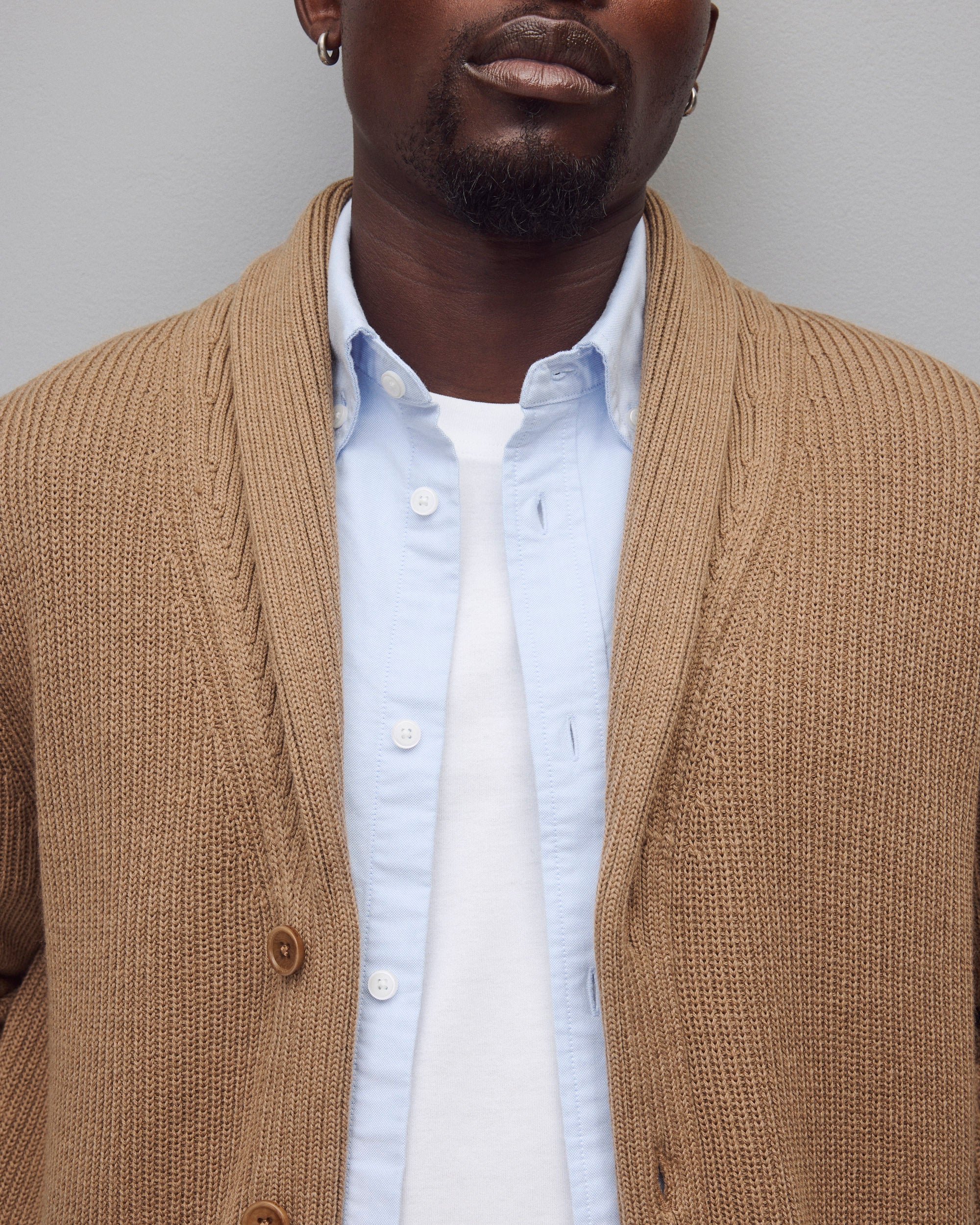 Merino Rib Vinnie Shawl Cardigan - Image 5