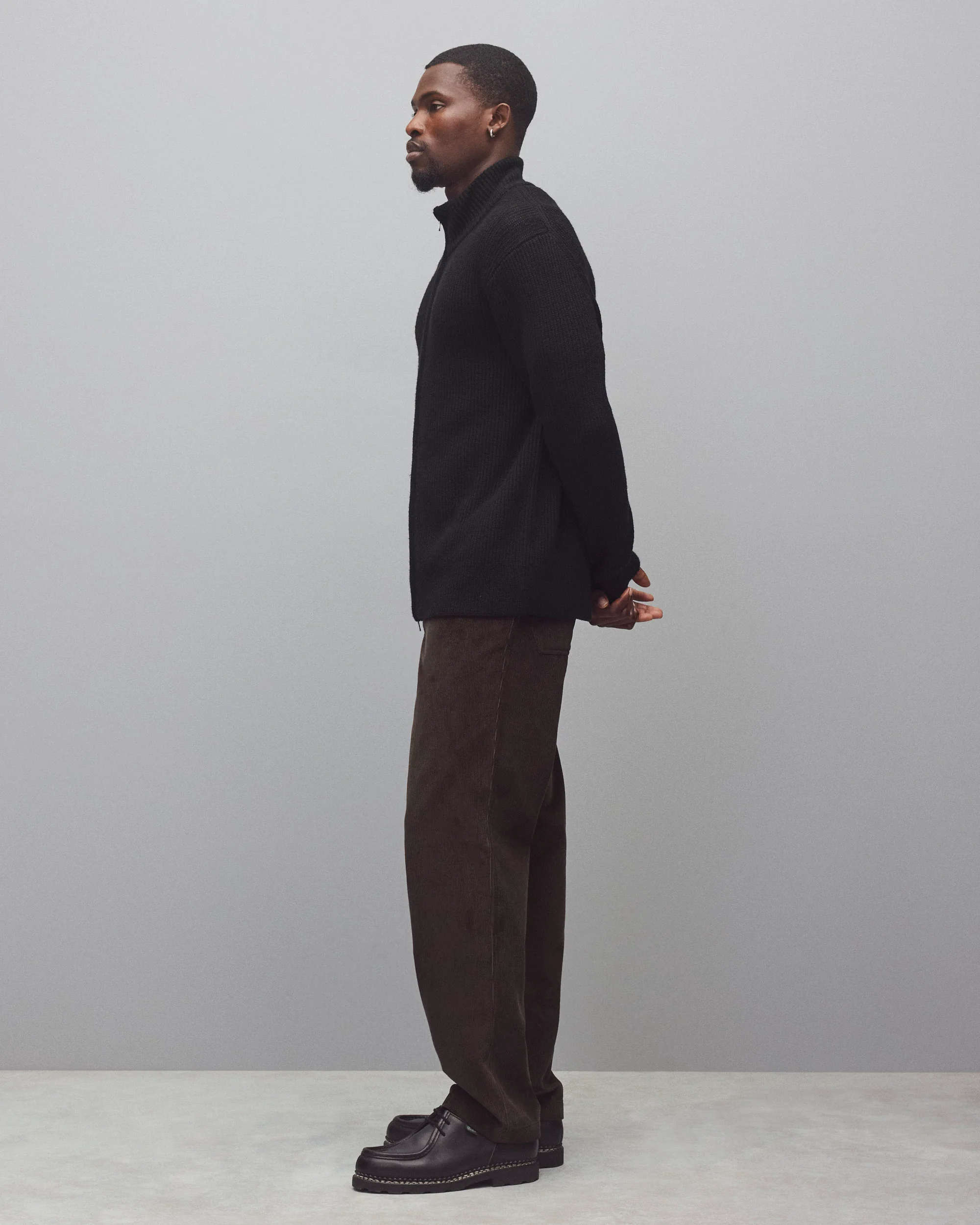 Merino Rib Vinnie Track Jacket - Image 4