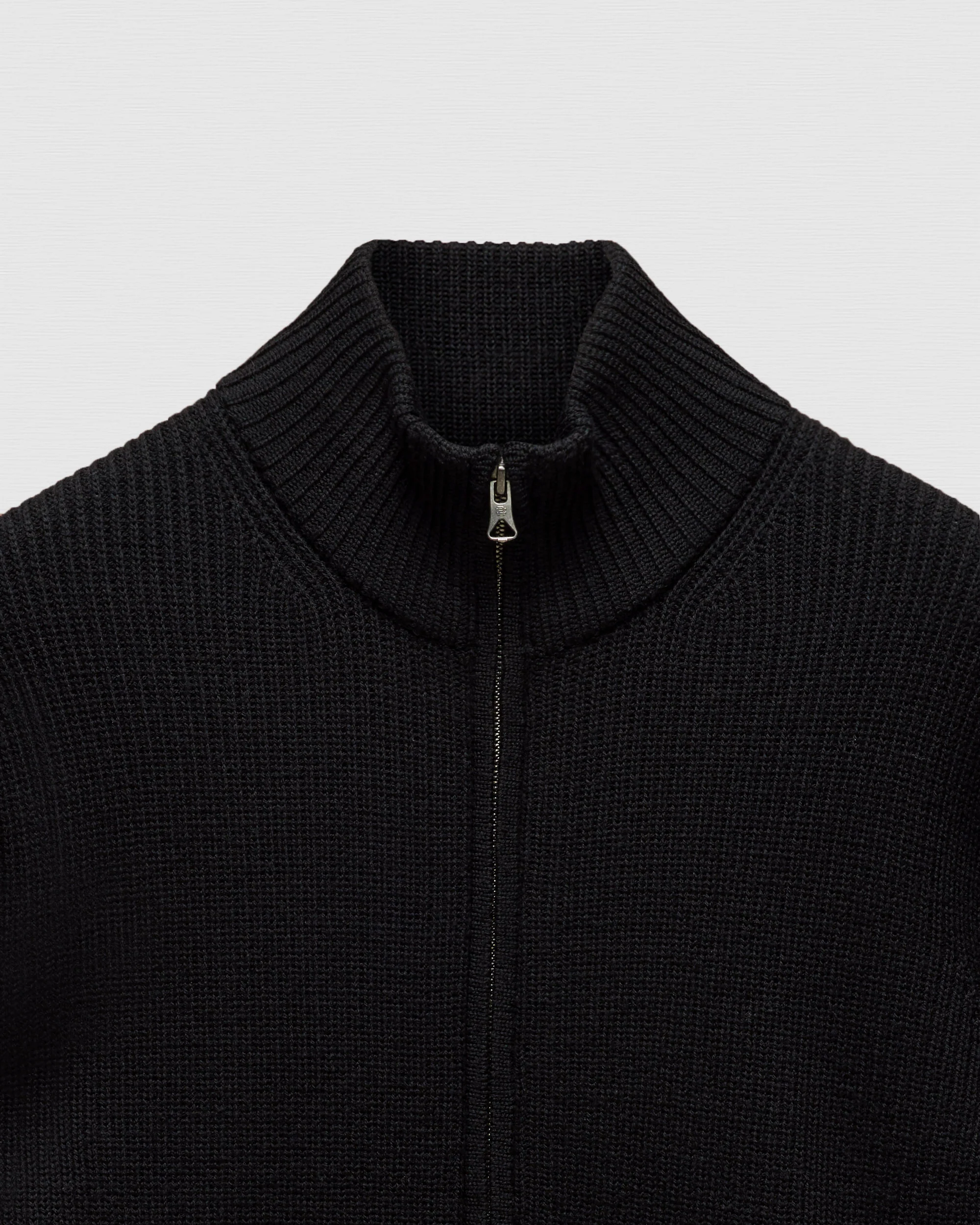 Merino Rib Vinnie Track Jacket - Image 8
