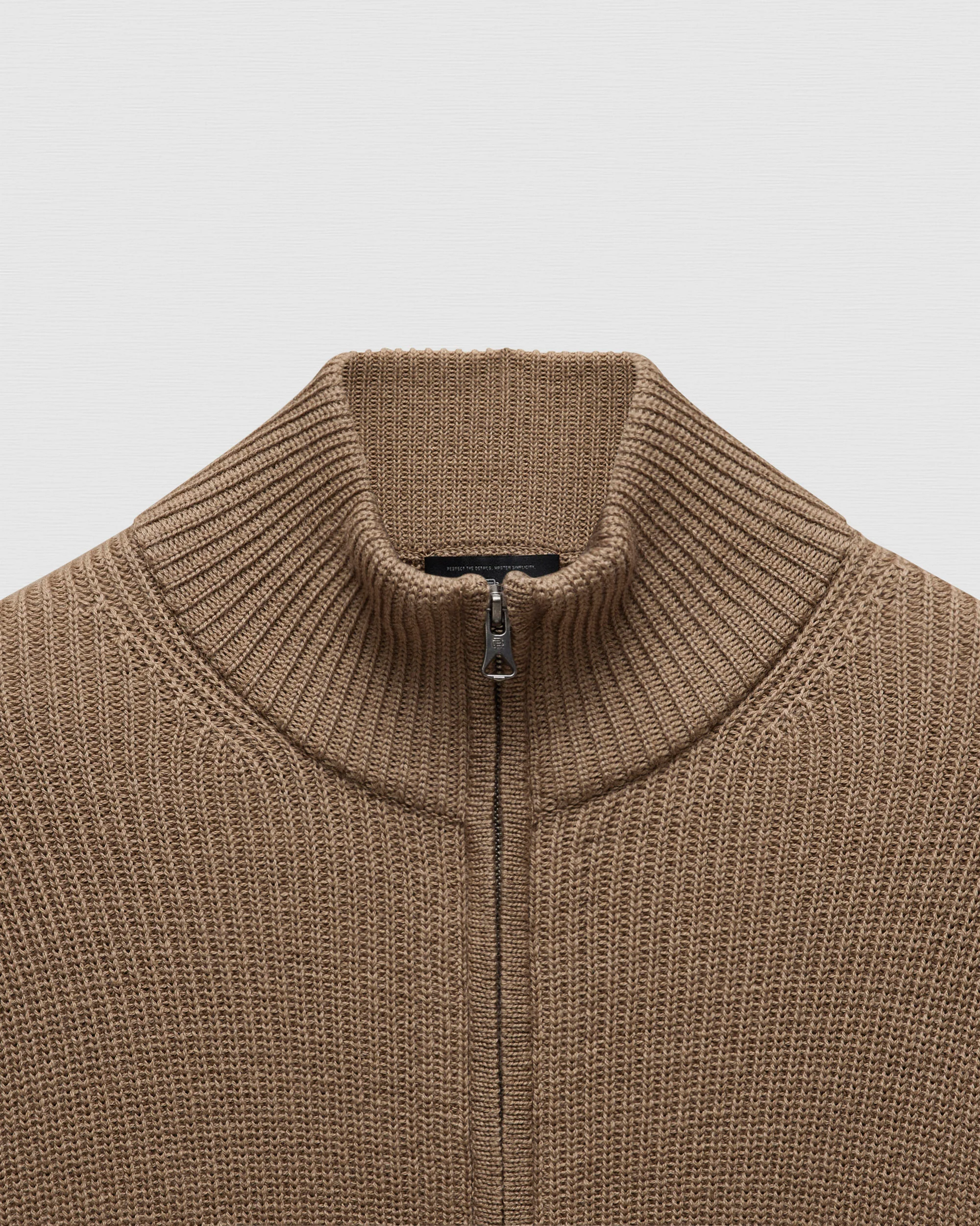 Merino Rib Vinnie Track Jacket - Image 8