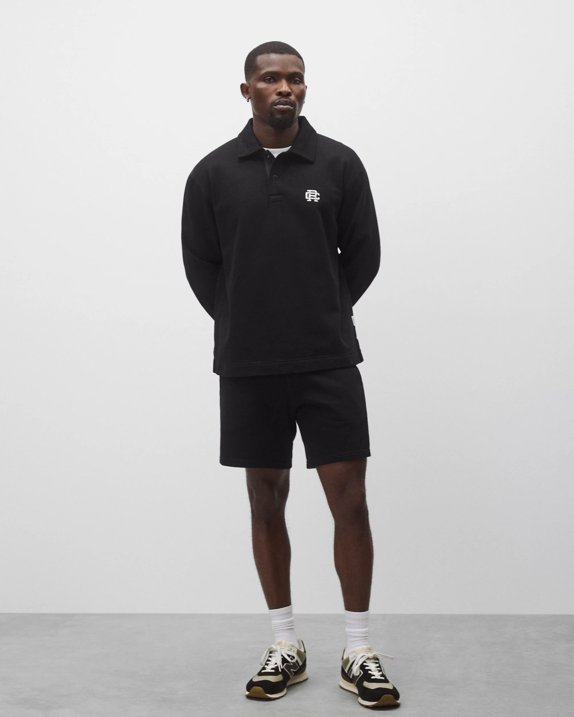 Midweight Terry Monogram Standard Rugby Sweatshirt - Image 3