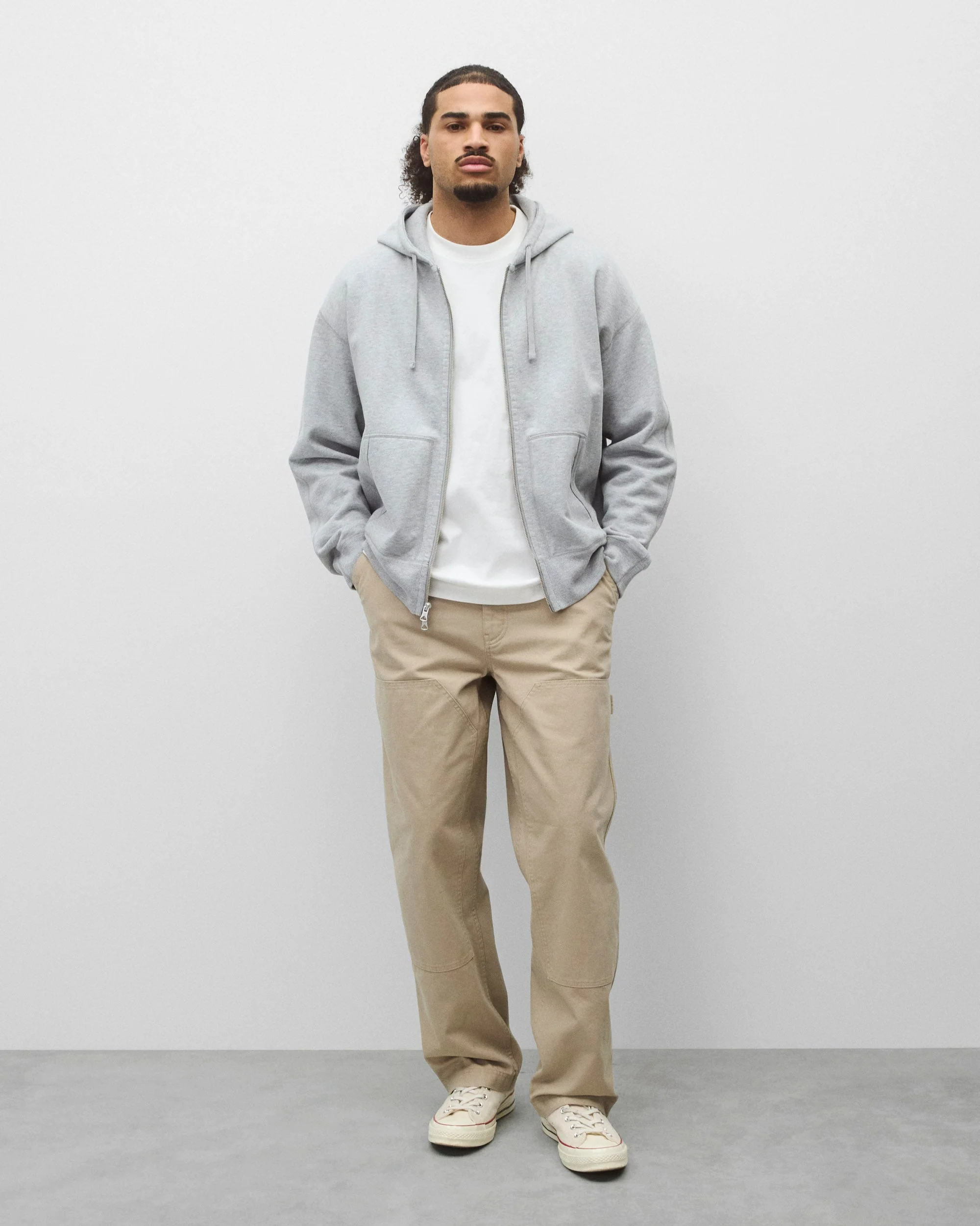 Midweight Terry Relaxed Zip Hoodie - Image 3