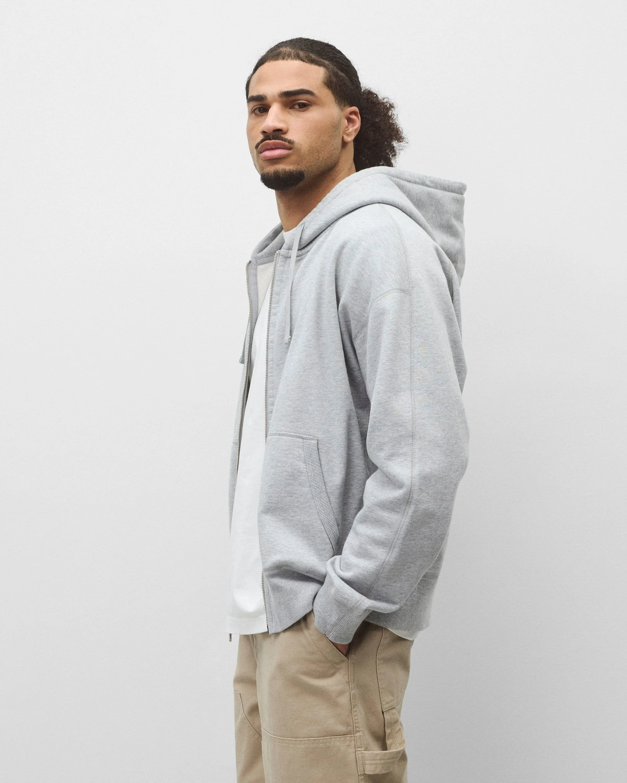 Midweight Terry Relaxed Zip Hoodie - Image 4