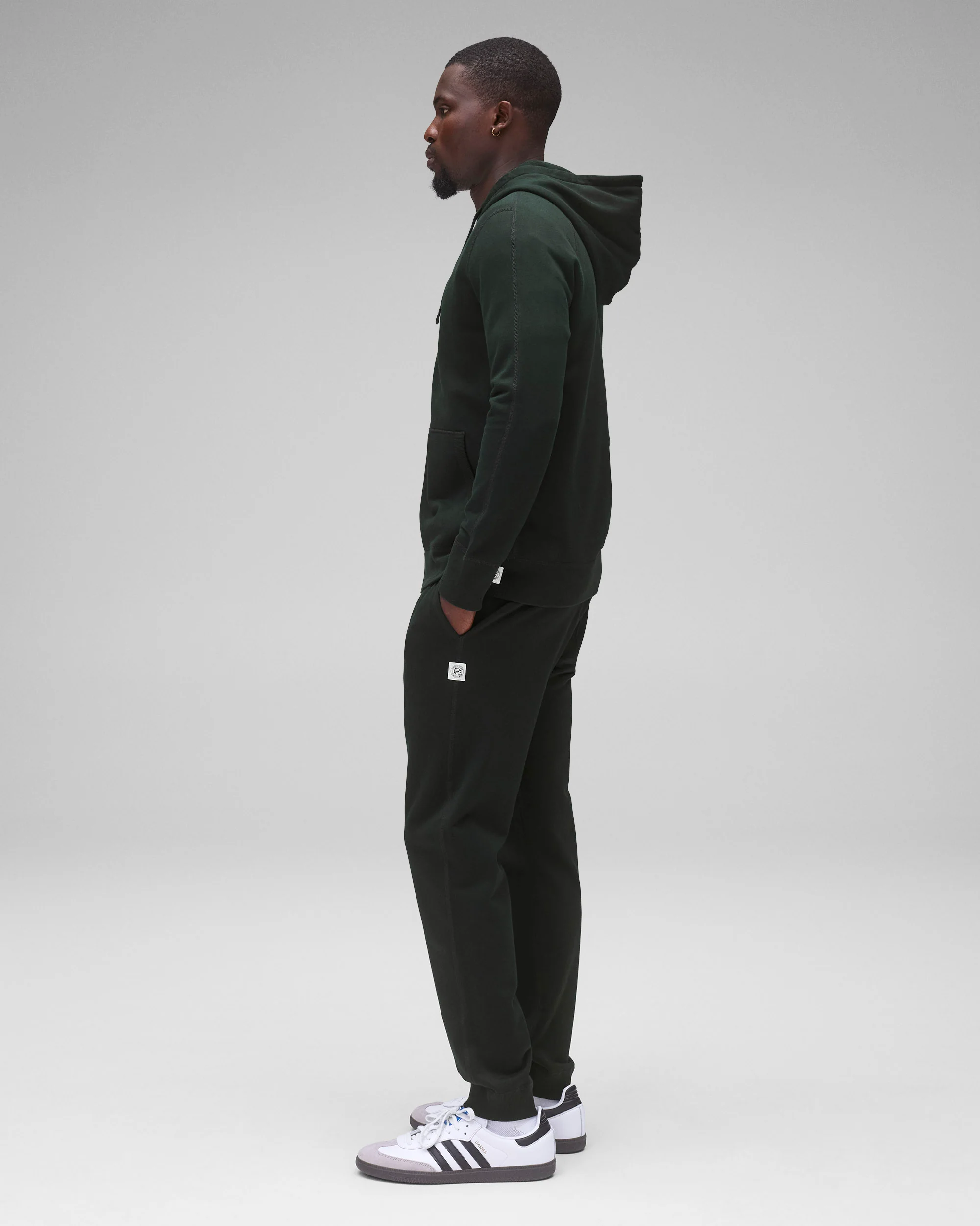 Midweight Terry Slim Zip Hoodie - Image 3